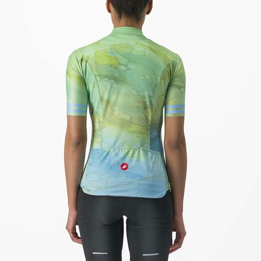 Castelli Marmo Jersey Women's Multicolour Baby Blue