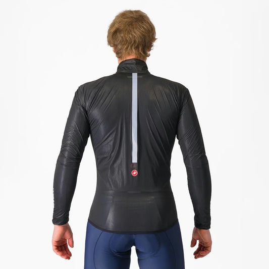 Castelli Squall Shell Jacket Men's Light Black / Silver Gray