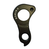 Metallic object with 'RDR19-0' engraving on a white background