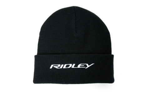 Ridley Original Cuffed Beanie Black - R Logo