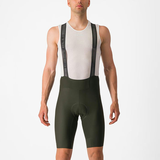 Castelli Espresso Bibshort Men's Deep Green