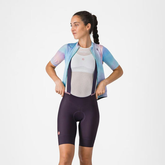 Castelli Prima 2 Bibshort Women's Dark Night Shade/Deep Purple