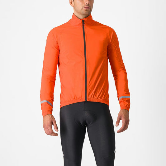 Castelli Emergency 2 Rain Jacket Men's Brilliant Orange