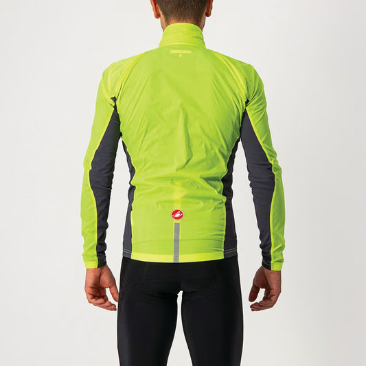 Castelli Squadra Stretch Jacket Men's Yellow Fluo/Dark Gray