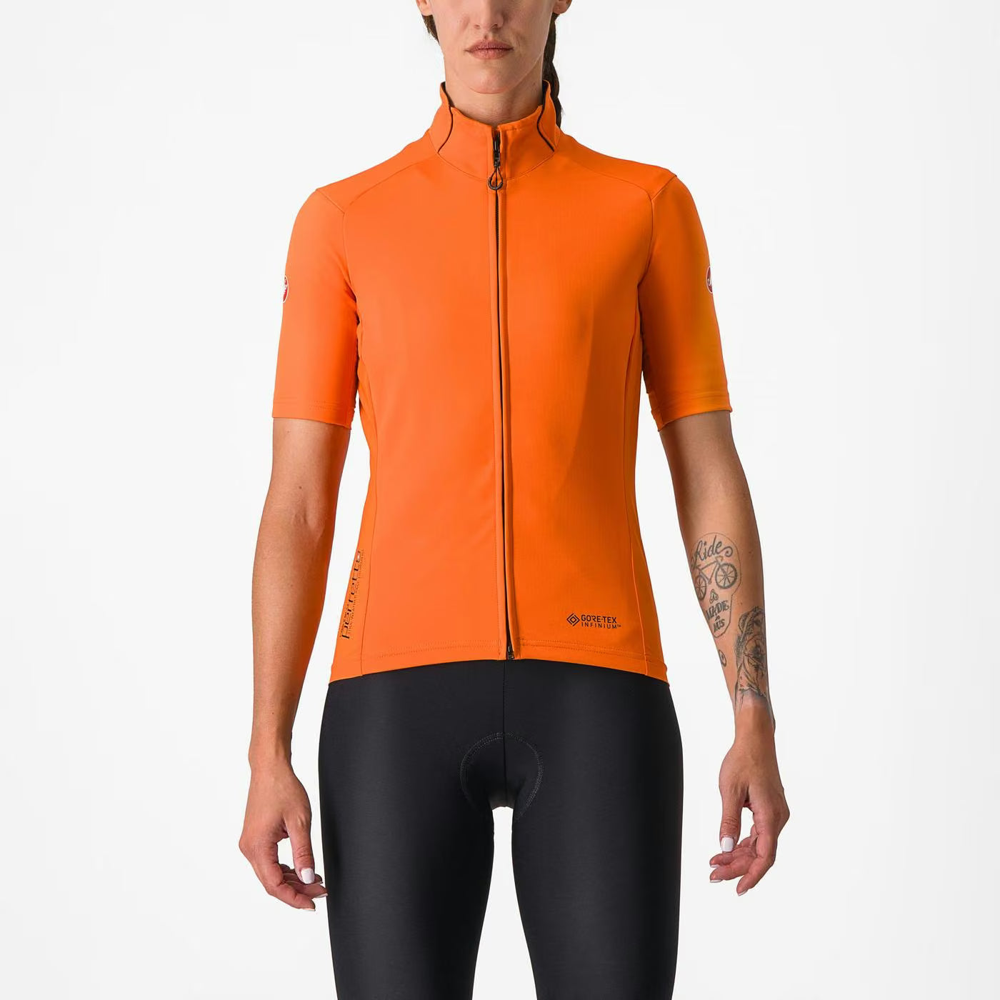 Castelli Perfetto RoS 2 Wind Jersey Women's Red Orange