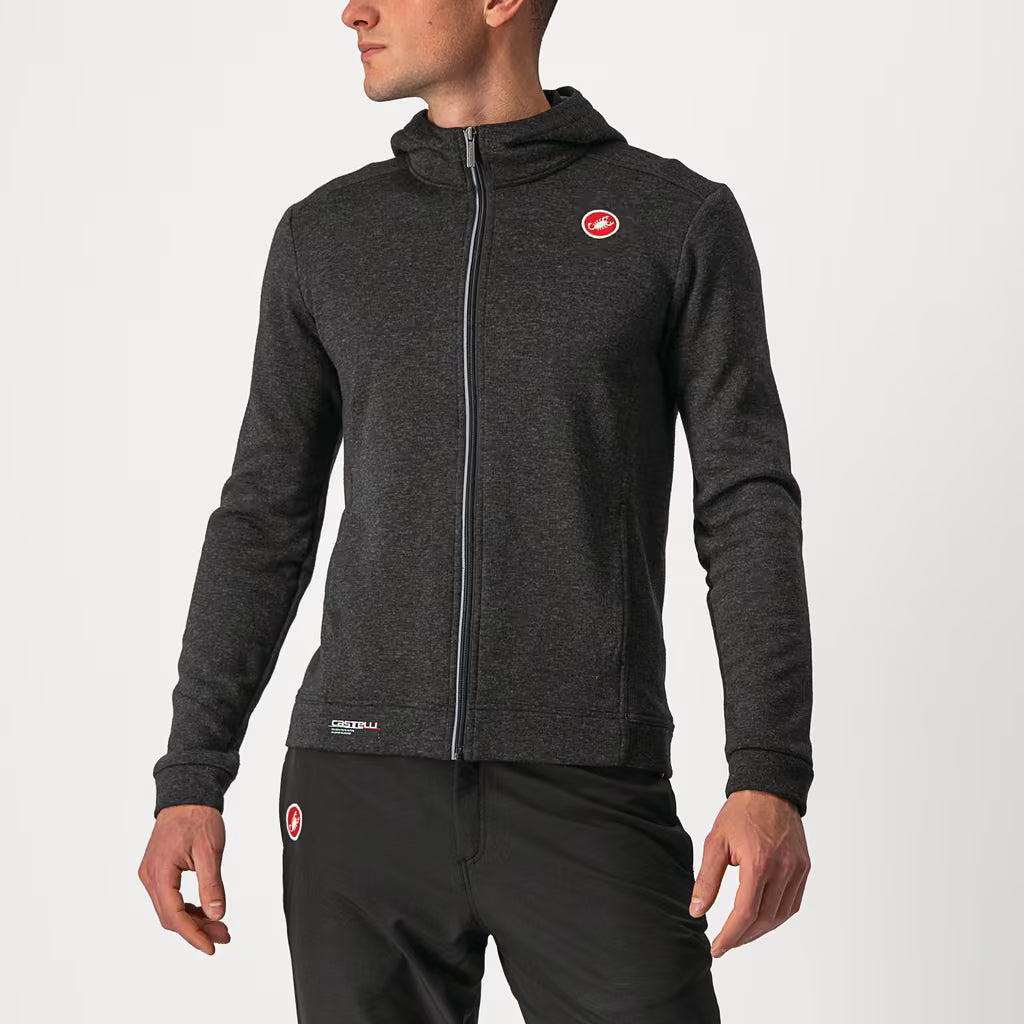 Castelli Milano Full Zip Fleece Men's Light Black