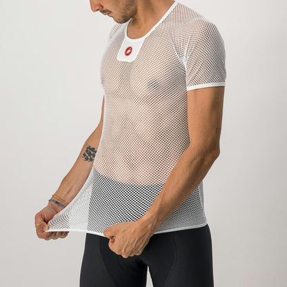 Castelli Bolero Mesh Short Sleeve Baselayer Men's White