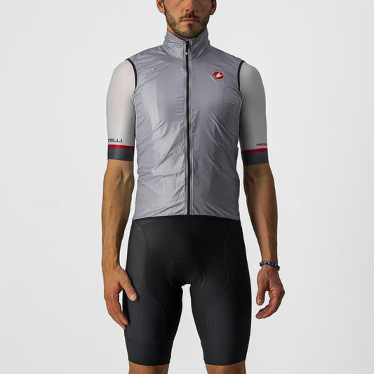 Castelli Aria Vest Men's Silver Gray