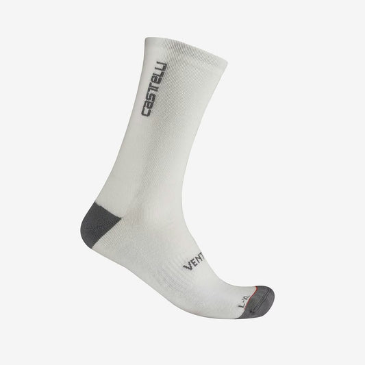 Castelli Venti Soft Merino Sock White