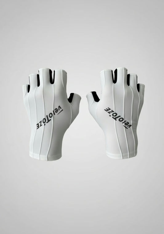 VeloToze Pro Aero Gloves White