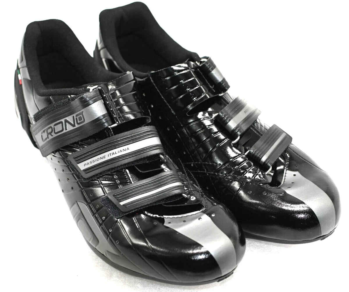 Crono CR-4 Road Cycling Shoe – Black/Grey | Size 40
