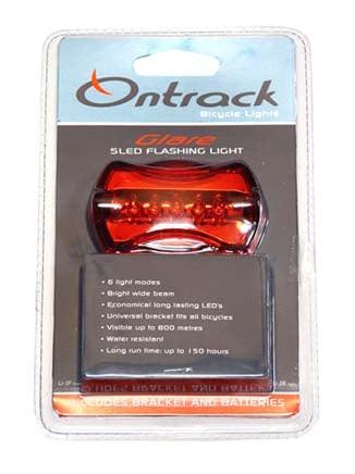 Ontrack Glare Rear 5 Led W/Battery & Bracket
