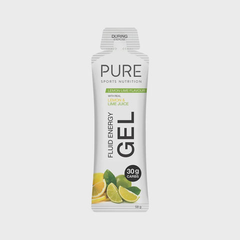 PURE – Fluid Energy Gel Lemon & Lime 50g (Box of 18)